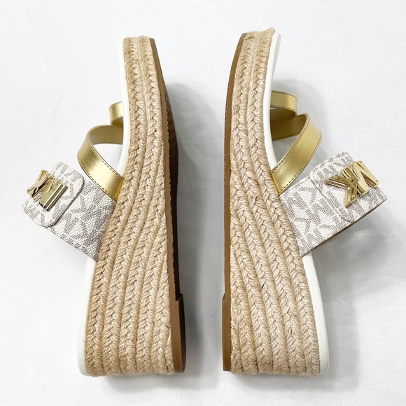 Women Michael Kors Sidney Mid Wedge Slip On Sandal - Picture 5 of 11